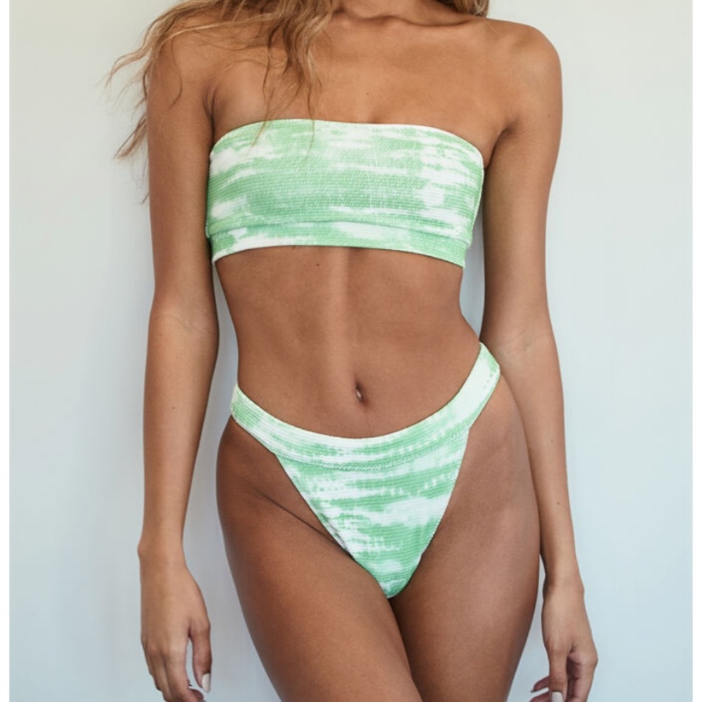 LA HEARTS Pacsun Dominique Tie Dye Scrunch Bikini